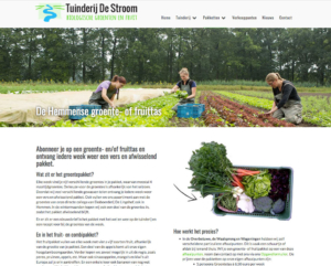 Tuinderij De Stroom website