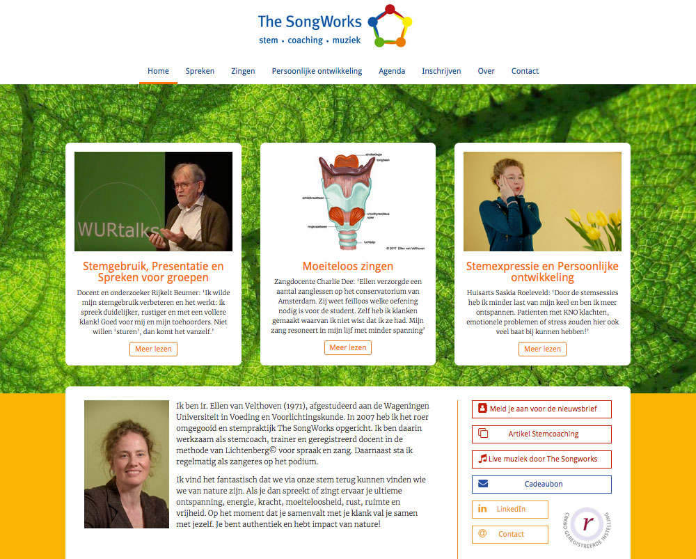 The Songworks website